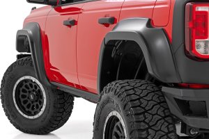 Ford Bronco Fender Flares - Rough Country - G1 - Shadow Black - '21-'25